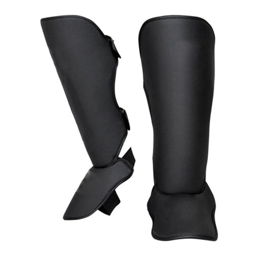 Black Non-Mold Muay Thai/Kickboxing Shin Guards
