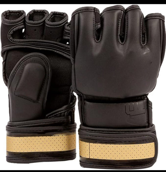 MMA Gloves -6oz (Black/Gold