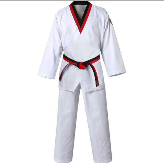 Tae Kwon Do Gi-Red/Black Lapels