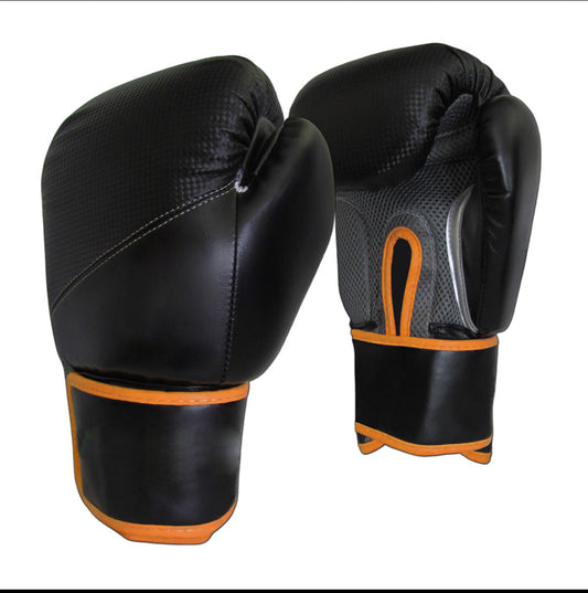 Boxing/Kickboxing Gloves 12oz(Black/Orange)